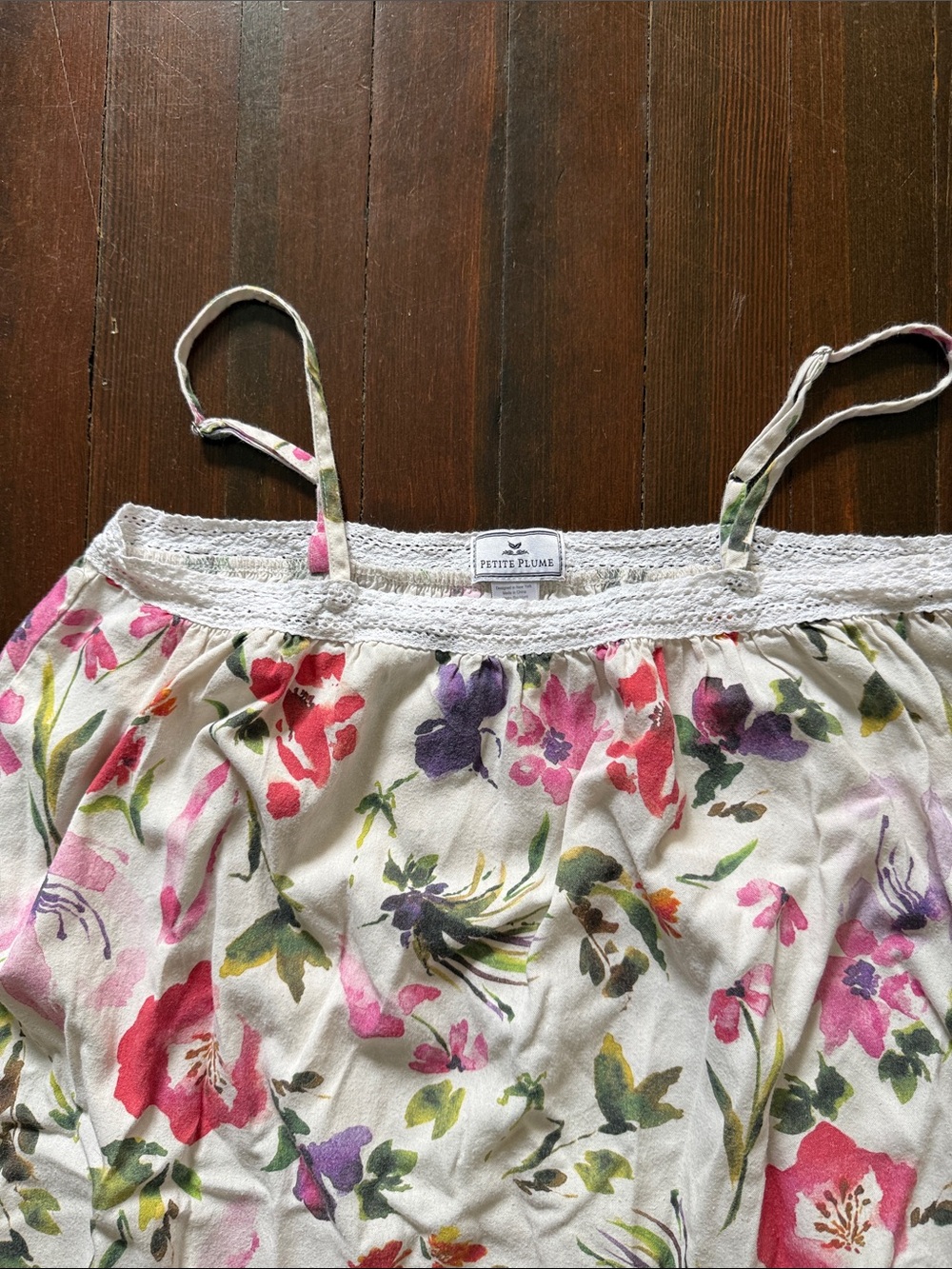 Petit plume Floral nightgown girls size 14